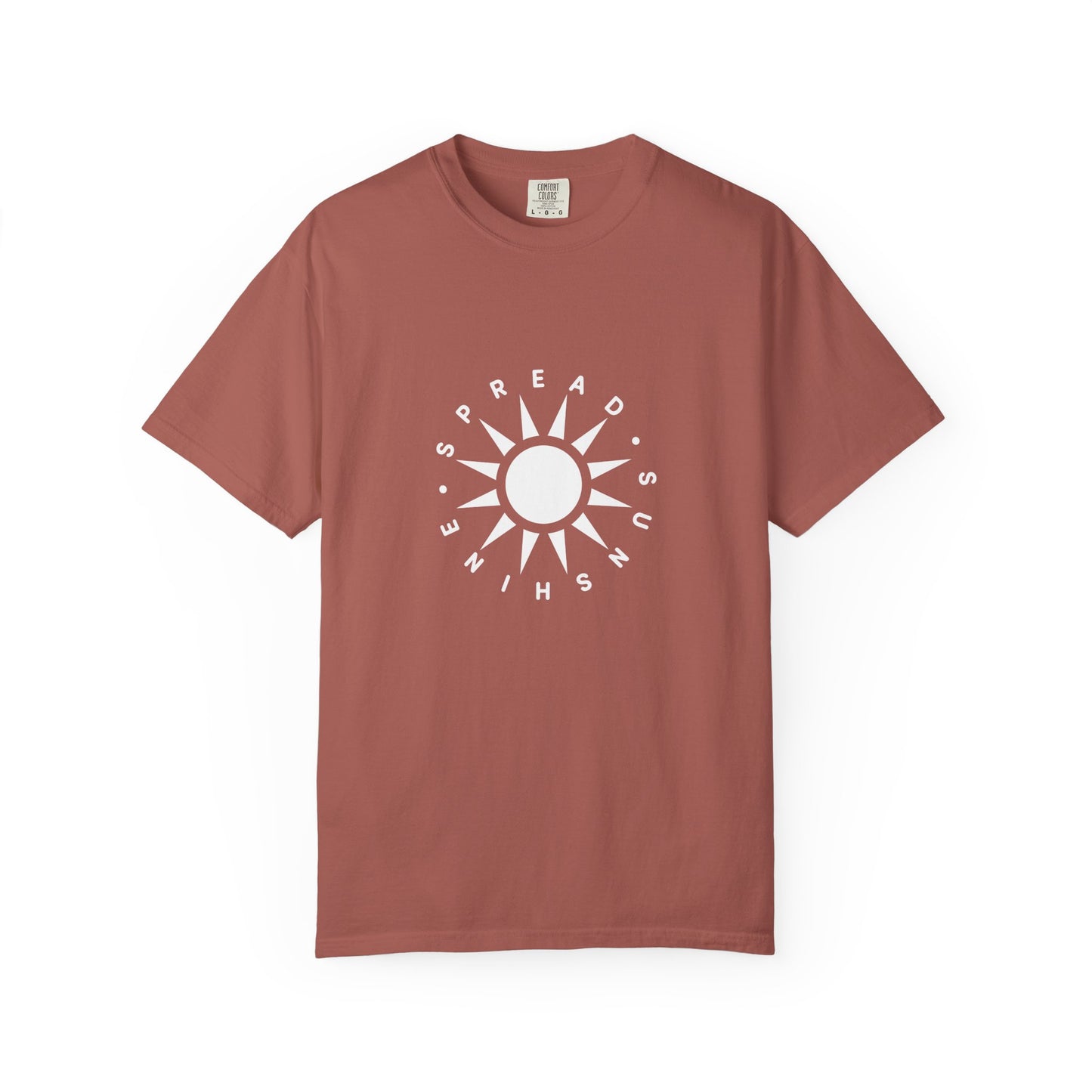 OG "Spread Sunshine" White Sun Graphic T-Shirt White Sun Casual Tee