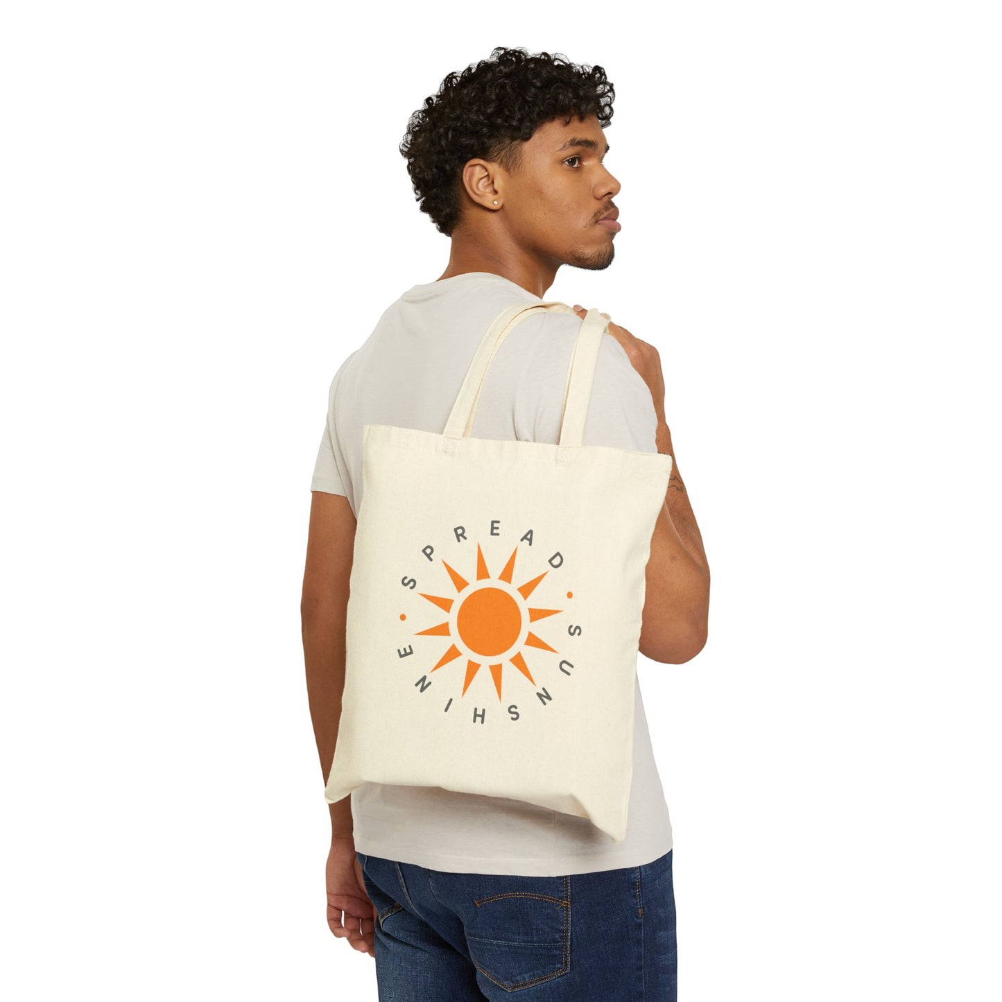 OG "Spread Sunshine" Tote Bag —  Sun Graphic Cotton Canvas Tote