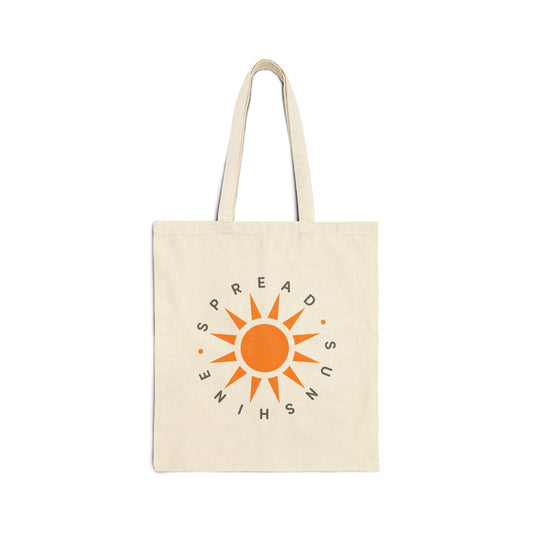 OG "Spread Sunshine" Tote Bag —  Sun Graphic Cotton Canvas Tote